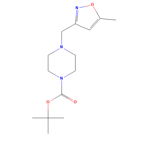 tert-butyl 4-[(5-methyl-1,2-oxazol-3-yl)methyl]piperazine-1-carboxylate (CAS: 268550-76-1) - Related Chemical Product