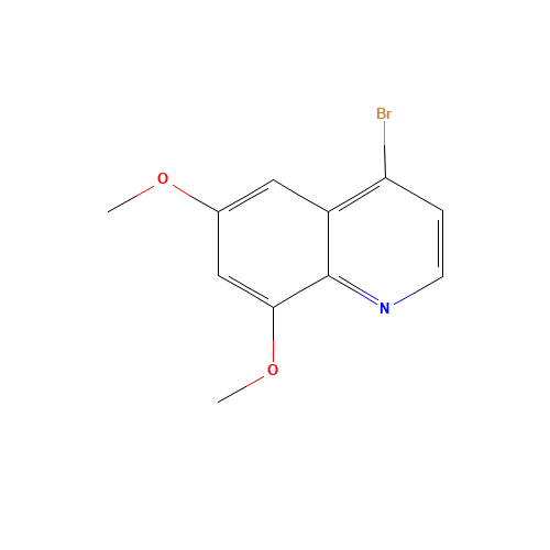 4-bromo-6,8-dimethoxyquinoline (CAS: 1402138-64-0) - Chemical Structure and Molecular Formula 