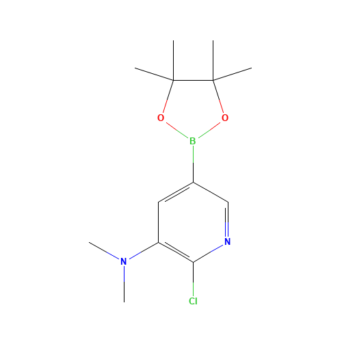 2-chloro-N,N-dimethyl-5-(4,4,5,5-tetramethyl-1,3,2-dioxaborolan-2-yl)pyridin-3-amine (CAS: 1201845-13-7) - Related Chemical Product