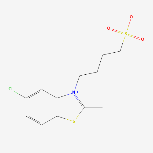 4-(5-chloro-2-methyl-1,3-benzothiazol-3-ium-3-yl)butane-1-sulfonate (CAS: 53061-07-7) - Chemical Structure and Molecular Formula 
