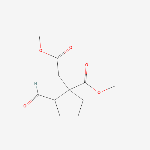 methyl 2-formyl-1-(2-methoxy-2-oxoethyl)cyclopentane-1-carboxylate (CAS: 1268519-83-0) - Related Chemical Product