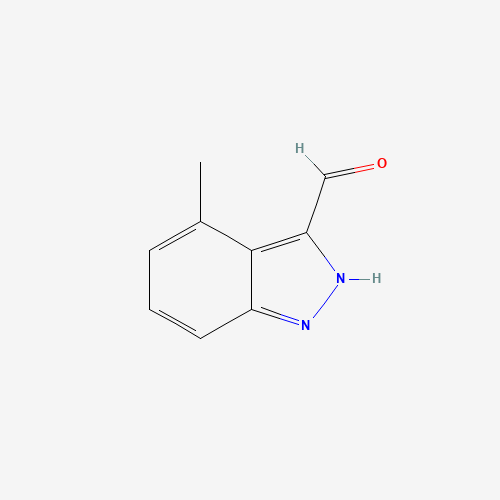 4-methyl-2H-indazole-3-carbaldehyde (CAS: 885518-88-7) - Chemical Structure and Molecular Formula 