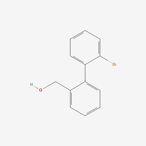 [2-(2-bromophenyl)phenyl]methanol (CAS: 13175-73-0) - Chemical Structure and Molecular Formula 