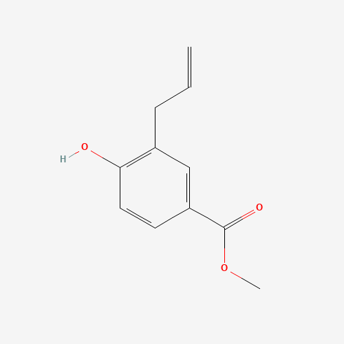 methyl 4-hydroxy-3-prop-2-enylbenzoate (CAS: 53596-60-4) - Chemical Structure and Molecular Formula 
