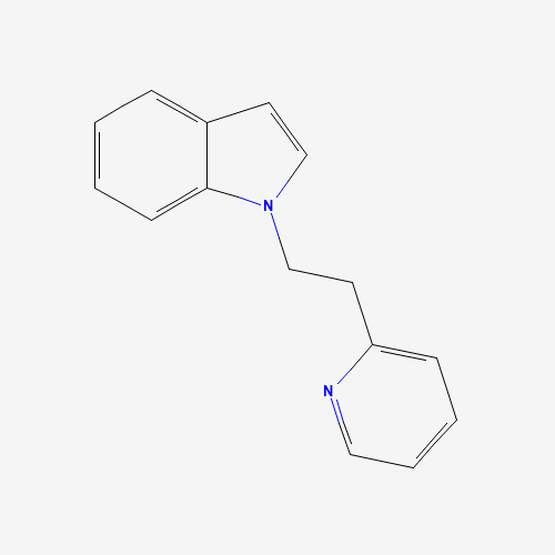 1-(2-pyridin-2-ylethyl)indole (CAS: 13585-80-3) - Chemical Structure and Molecular Formula 