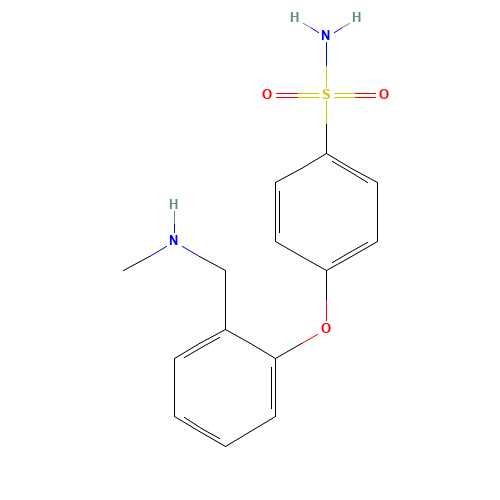 4-[2-(methylaminomethyl)phenoxy]benzenesulfonamide (CAS: 902836-97-9) - Chemical Structure and Molecular Formula 