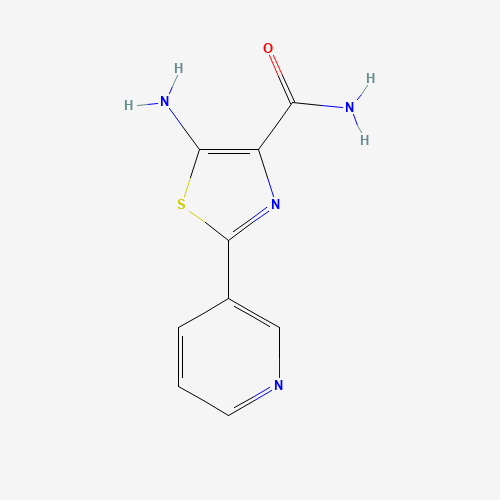 5-amino-2-pyridin-3-yl-1,3-thiazole-4-carboxamide (CAS: 1170915-20-4) - Related Chemical Product