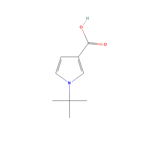 1-tert-butylpyrrole-3-carboxylic acid (CAS: 1266364-46-8) - Chemical Structure and Molecular Formula 