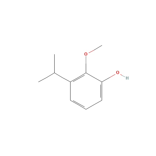 2-methoxy-3-propan-2-ylphenol (CAS: 71720-28-0) - Chemical Structure and Molecular Formula 