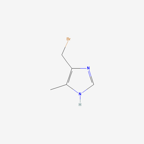 4-(bromomethyl)-5-methyl-1H-imidazole (CAS: 72836-00-1) - Chemical Structure and Molecular Formula 