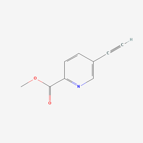 methyl 5-ethynylpyridine-2-carboxylate (CAS: 17880-61-4) - Chemical Structure and Molecular Formula 
