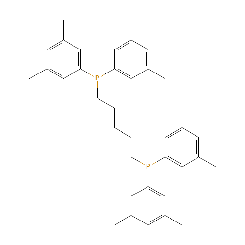 5-bis(3,5-dimethylphenyl)phosphanylpentyl-bis(3,5-dimethylphenyl)phosphane (CAS: 220185-38-6) - Related Chemical Product