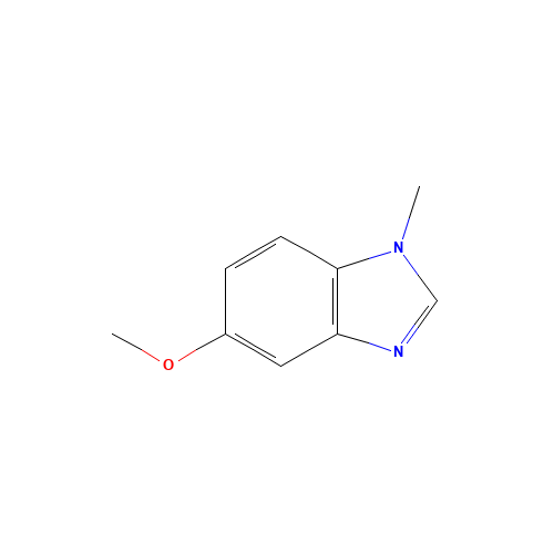 5-methoxy-1-methylbenzimidazole (CAS: 10394-39-5) - Chemical Structure and Molecular Formula 