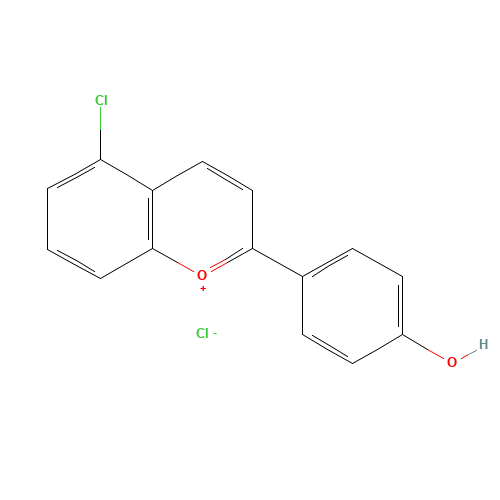 4-(5-chlorochromenylium-2-yl)phenol;chloride (CAS: 1014704-22-3) - Related Chemical Product