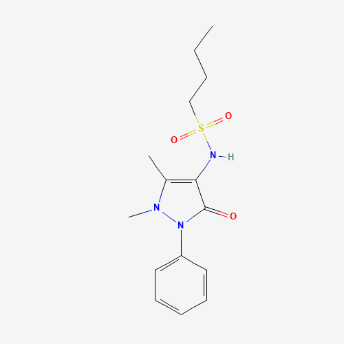 N-(1,5-dimethyl-3-oxo-2-phenylpyrazol-4-yl)butane-1-sulfonamide (CAS: 895767-41-6) - Related Chemical Product