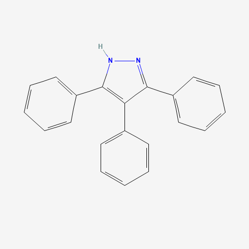 3,4,5-triphenyl-1H-pyrazole (CAS: 18076-30-7) - Chemical Structure and Molecular Formula 