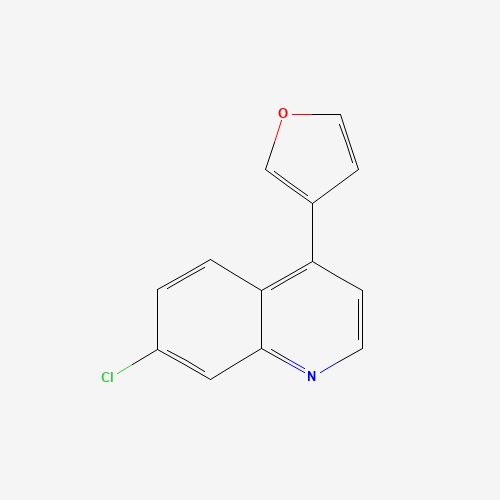 7-chloro-4-(furan-3-yl)quinoline (CAS: 179380-95-1) - Chemical Structure and Molecular Formula 