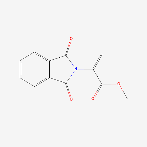 methyl 2-(1,3-dioxoisoindol-2-yl)prop-2-enoate (CAS: 26878-24-0) - Chemical Structure and Molecular Formula 