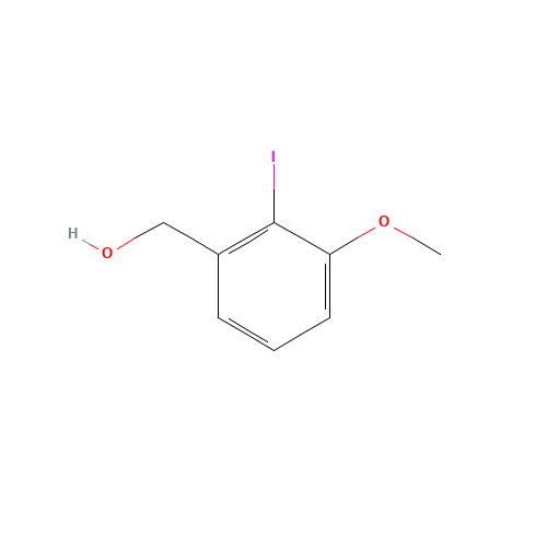 (2-iodo-3-methoxyphenyl)methanol (CAS: 162136-06-3) - Chemical Structure and Molecular Formula 