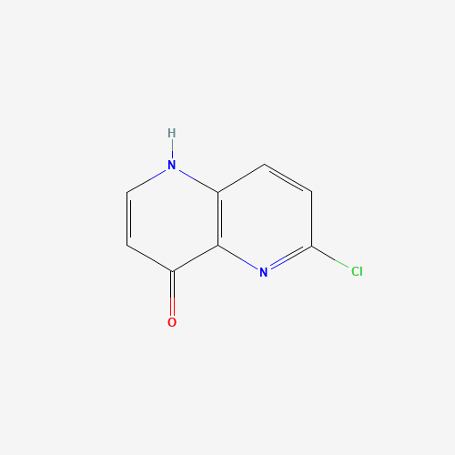 6-chloro-1H-1,5-naphthyridin-4-one (CAS: 1312760-59-0) - Chemical Structure and Molecular Formula 