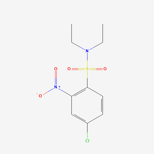 4-chloro-N,N-diethyl-2-nitrobenzenesulfonamide (CAS: 13723-60-9) - Chemical Structure and Molecular Formula 