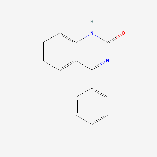 4-phenyl-1H-quinazolin-2-one (CAS: 23441-75-0) - Chemical Structure and Molecular Formula 
