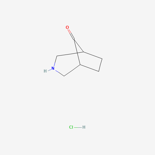 3-azabicyclo[3.2.1]octan-8-one;hydrochloride (CAS: 1427356-24-8) - Chemical Structure and Molecular Formula 