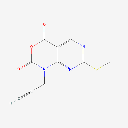 7-methylsulfanyl-1-prop-2-ynylpyrimido[4,5-d][1,3]oxazine-2,4-dione (CAS: 1253792-66-3) - Chemical Structure and Molecular Formula 