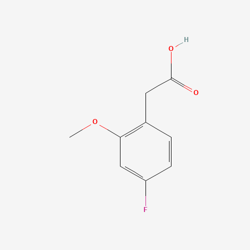 2-(4-fluoro-2-methoxyphenyl)acetic acid (CAS: 886498-61-9) - Chemical Structure and Molecular Formula 