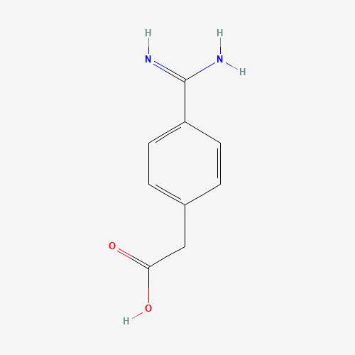 2-(4-carbamimidoylphenyl)acetic acid (CAS: 39244-83-2) - Chemical Structure and Molecular Formula 