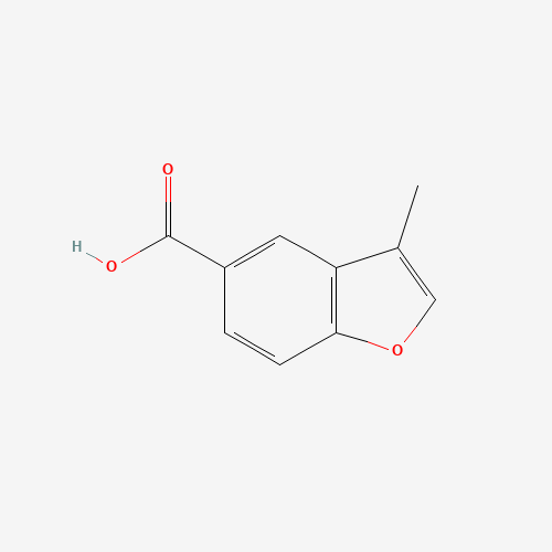3-methyl-1-benzofuran-5-carboxylic acid (CAS: 501892-99-5) - Chemical Structure and Molecular Formula 