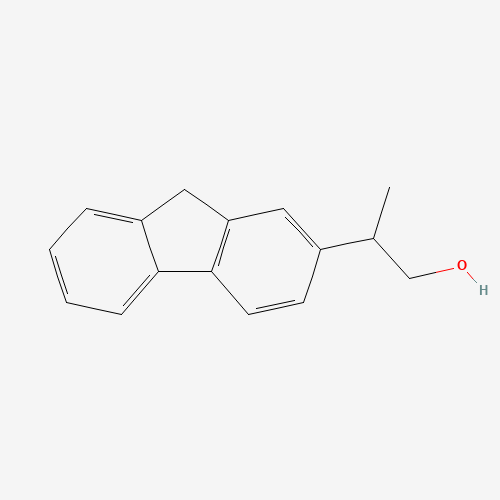 2-(9H-fluoren-2-yl)propan-1-ol (CAS: 42913-94-0) - Chemical Structure and Molecular Formula 