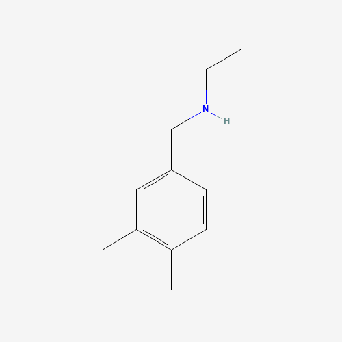 N-[(3,4-dimethylphenyl)methyl]ethanamine (CAS: 39180-83-1) - Chemical Structure and Molecular Formula 