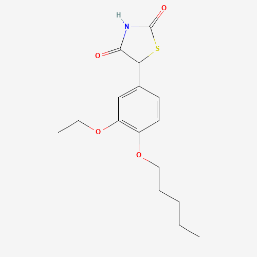 5-(3-ethoxy-4-pentoxyphenyl)-1,3-thiazolidine-2,4-dione (CAS: 79714-31-1) - Related Chemical Product