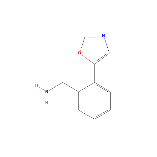 [2-(1,3-oxazol-5-yl)phenyl]methanamine (CAS: 1261268-75-0) - Chemical Structure and Molecular Formula 