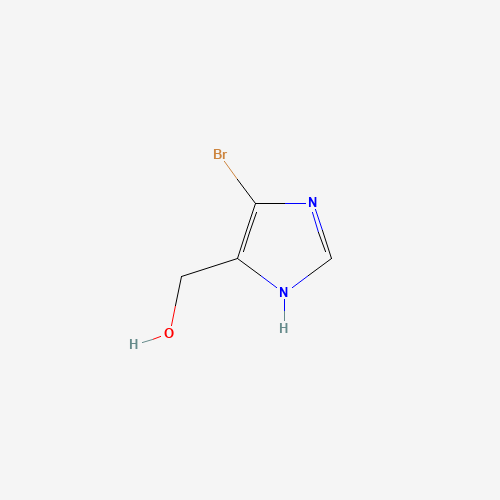 (4-bromo-1H-imidazol-5-yl)methanol (CAS: 586965-42-6) - Chemical Structure and Molecular Formula 