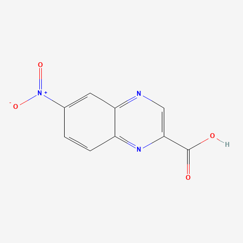 6-nitroquinoxaline-2-carboxylic acid (CAS: 4244-37-5) - Chemical Structure and Molecular Formula 
