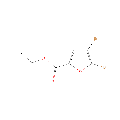 ethyl 4,5-dibromofuran-2-carboxylate (CAS: 54113-42-7) - Chemical Structure and Molecular Formula 