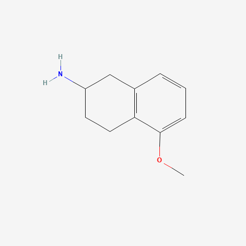 5-methoxy-1,2,3,4-tetrahydronaphthalen-2-amine (CAS: 4018-91-1) - Chemical Structure and Molecular Formula 
