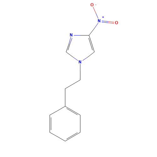 4-nitro-1-(2-phenylethyl)imidazole (CAS: 1200605-82-8) - Chemical Structure and Molecular Formula 