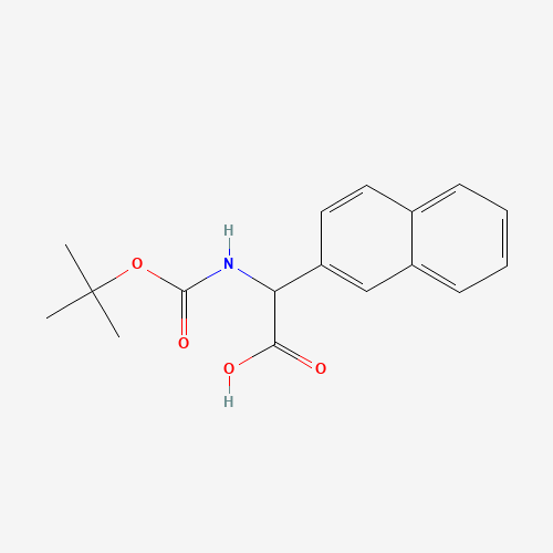 2-[(2-methylpropan-2-yl)oxycarbonylamino]-2-naphthalen-2-ylacetic acid (CAS: 33741-79-6) - Related Chemical Product