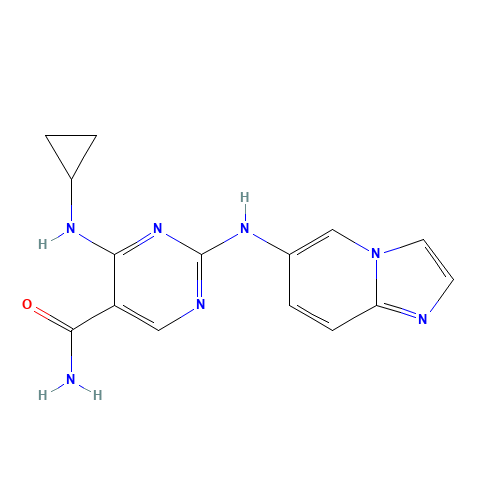 4-(cyclopropylamino)-2-(imidazo[1,2-a]pyridin-6-ylamino)pyrimidine-5-carboxamide (CAS: 1194968-05-2) - Related Chemical Product