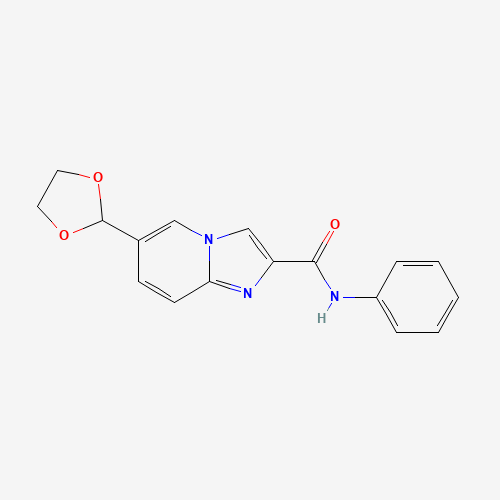 6-(1,3-dioxolan-2-yl)-N-phenylimidazo[1,2-a]pyridine-2-carboxamide (CAS: 1167623-16-6) - Related Chemical Product