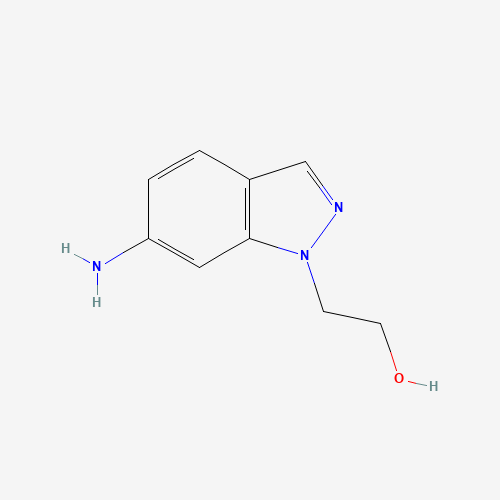 2-(6-aminoindazol-1-yl)ethanol (CAS: 874668-59-4) - Chemical Structure and Molecular Formula 