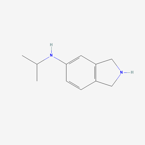 N-propan-2-yl-2,3-dihydro-1H-isoindol-5-amine (CAS: 850876-28-7) - Chemical Structure and Molecular Formula 