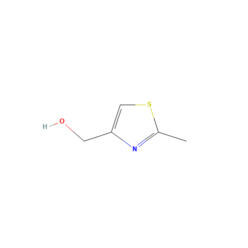 (2-methyl-1,3-thiazol-4-yl)methanol (CAS: 76632-23-0) - Chemical Structure and Molecular Formula 