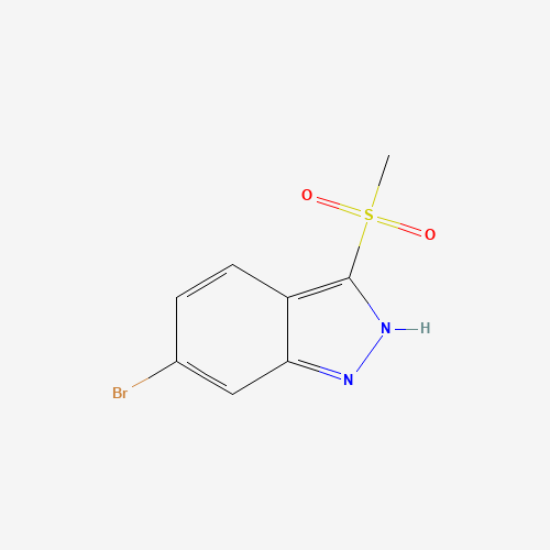 6-bromo-3-methylsulfonyl-2H-indazole (CAS: 651780-43-7) - Chemical Structure and Molecular Formula 
