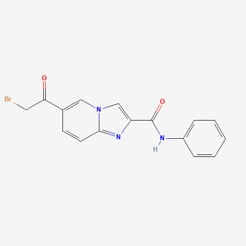 6-(2-bromoacetyl)-N-phenylimidazo[1,2-a]pyridine-2-carboxamide (CAS: 1167625-35-5) - Chemical Structure and Molecular Formula 