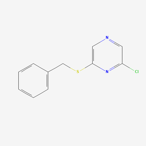 2-benzylsulfanyl-6-chloropyrazine (CAS: 33870-91-6) - Chemical Structure and Molecular Formula 