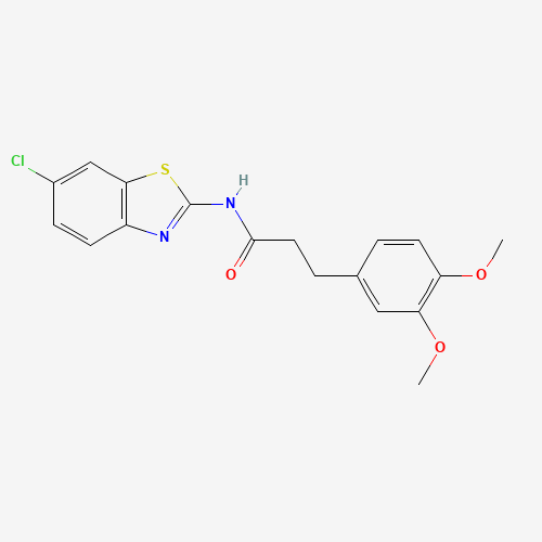 N-(6-chloro-1,3-benzothiazol-2-yl)-3-(3,4-dimethoxyphenyl)propanamide (CAS: 1118807-13-8) - Related Chemical Product